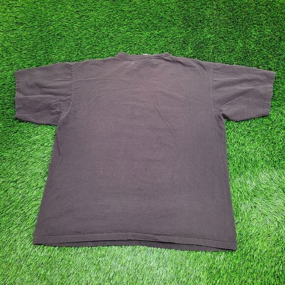 Vintage 1994 Aztec Wolf Shirt 2XL 25x28 Faded Black Portrait - Picture 2 of 16